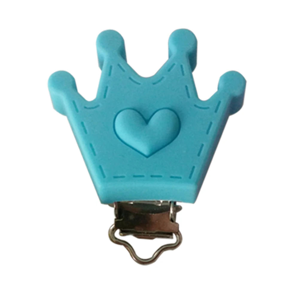 5 шт./компл. в форме короны соска клип силиконовый шарик детский Прорезыватель для