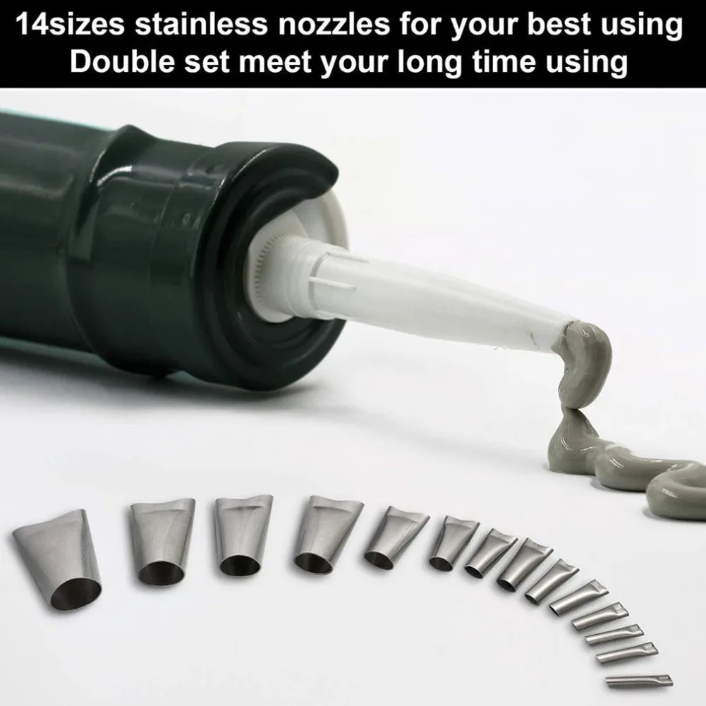 

Sealant Caulking Finisher Stainless Steel Tool 17PCS/set Applicator Caulk
