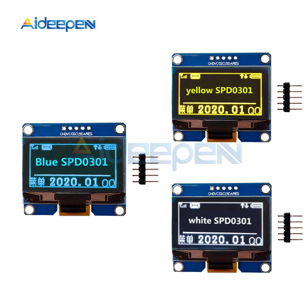 Ips 1 54 дюймов 5PIN PM OLED ЖК дисплей модуль Плата SSD1309 Привод IC 128*64 интерфейс IEC IIC с