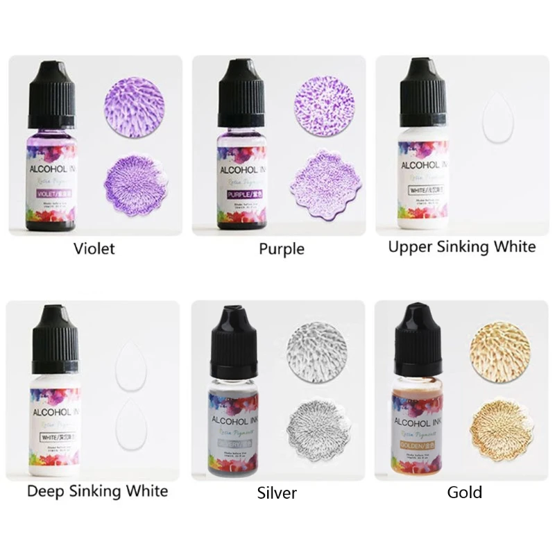 

26 Vibrant Color High Concentrated Alcohol-Based Ink Pigment Epoxy Resin Paint Colour Dye Great for Resin Coaster Making