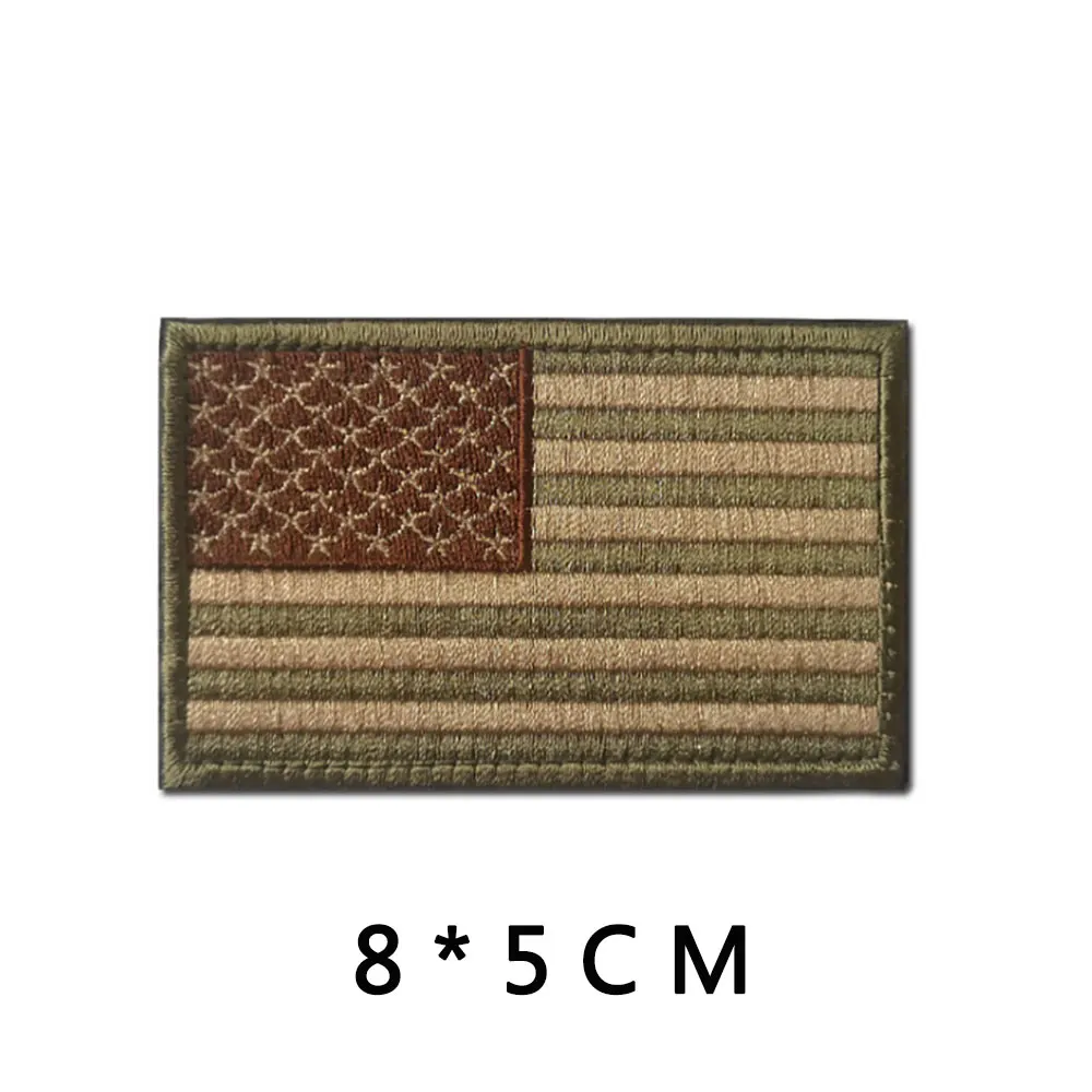 Нашивки с флагом США аппликация на одежду эмблема вышивка Значки для рюкзака