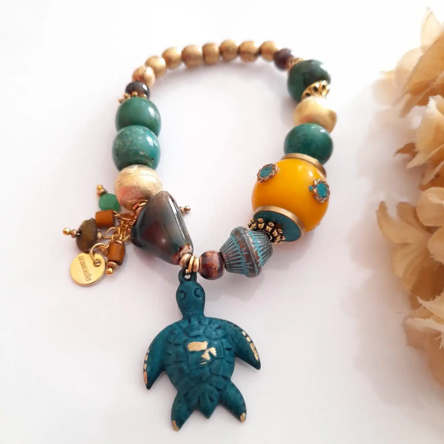 

Goodtime Natural Stones Embellished Bracelet Natural Stone Women Handmade Jewelry