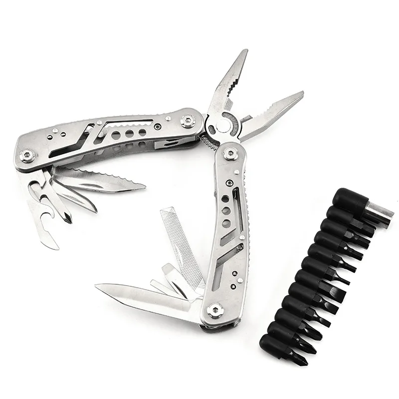 

Stainless steel multifunctional folding pliers for Outdoor Camping Picnic Equipment EDC Folding Multi-tools Kit