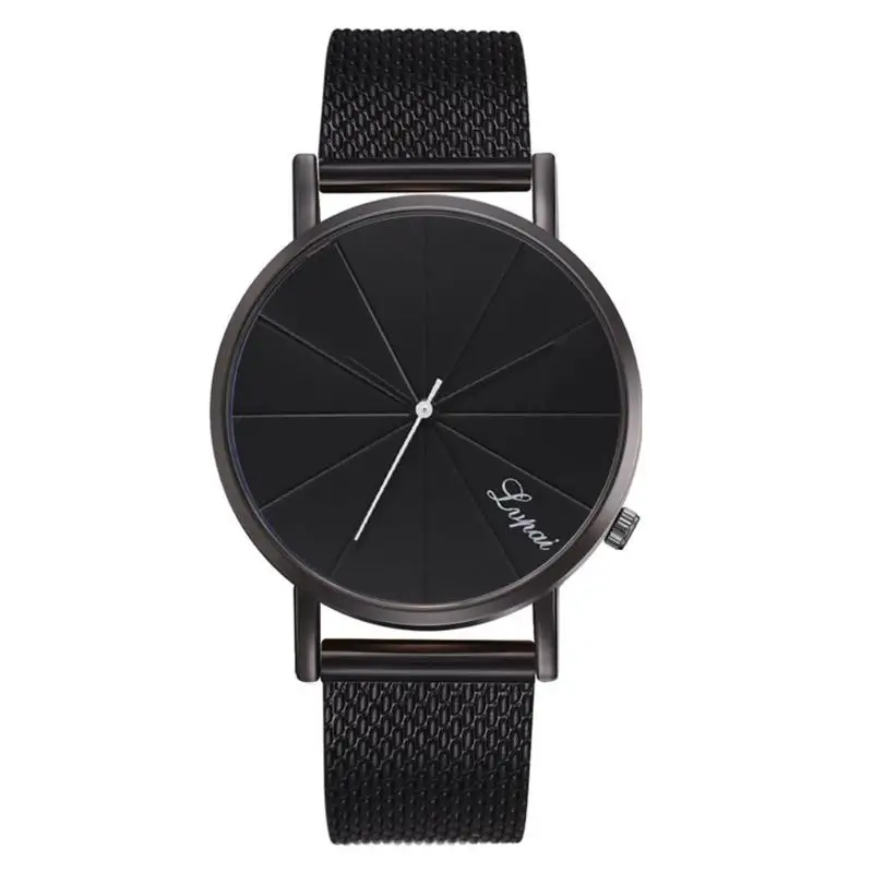 

Fashion Men's Watch Stainless Steel Mesh Belt Watch With Simple Mirror Quartz Men Business Wrist Watch relogio masculino