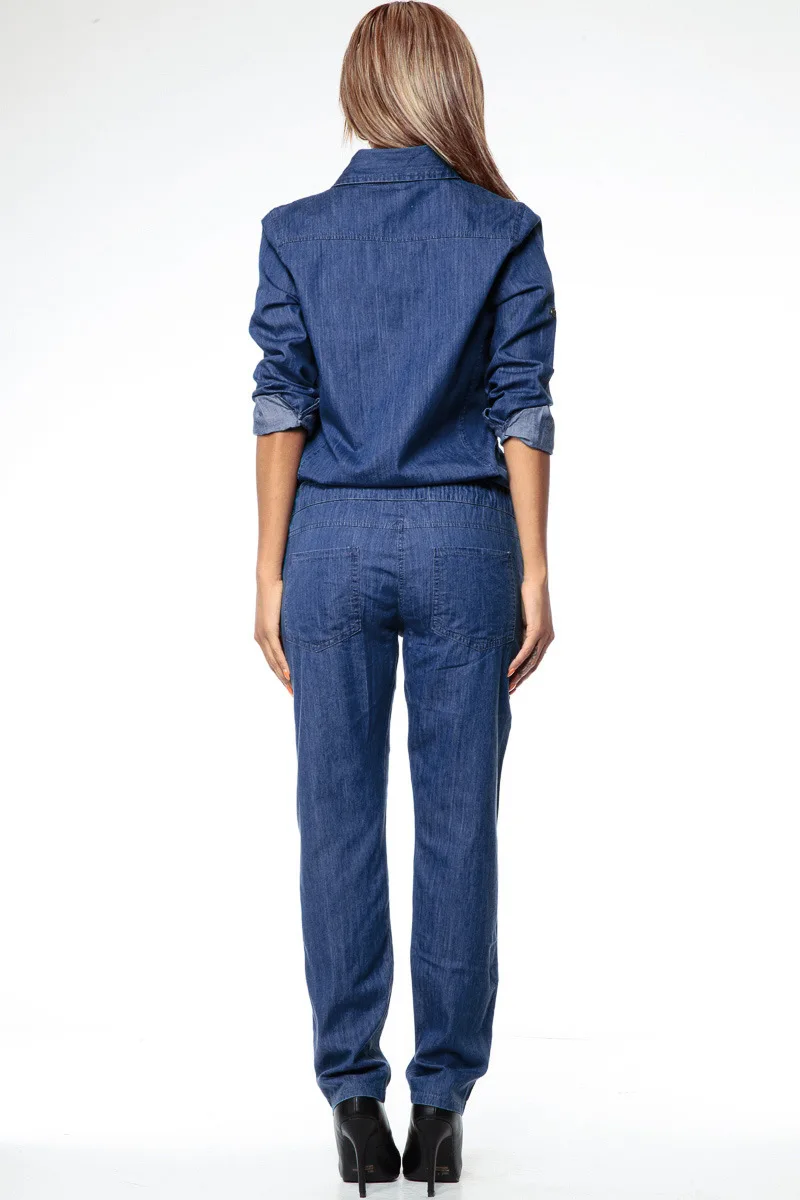 Женский джинсовый комбинезон джинсы Цельный Наряд карго рабочая одежда Офисная