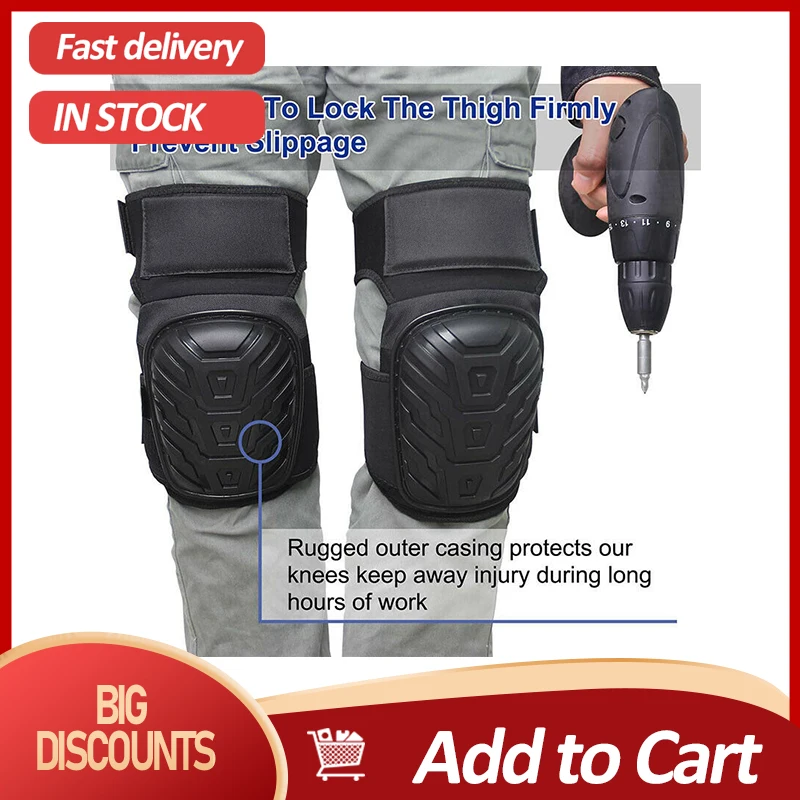 

Наколенники для занятий садоводством, безопасные спортивные напольные колени, регулируемые прочные гелевые накладки для развлечений, «сде...