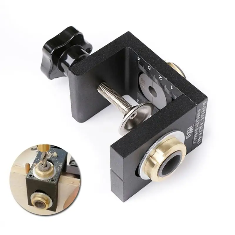 Многофункциональная Деревообработка Doweling Jig Kit регулируемое сверло направляющий