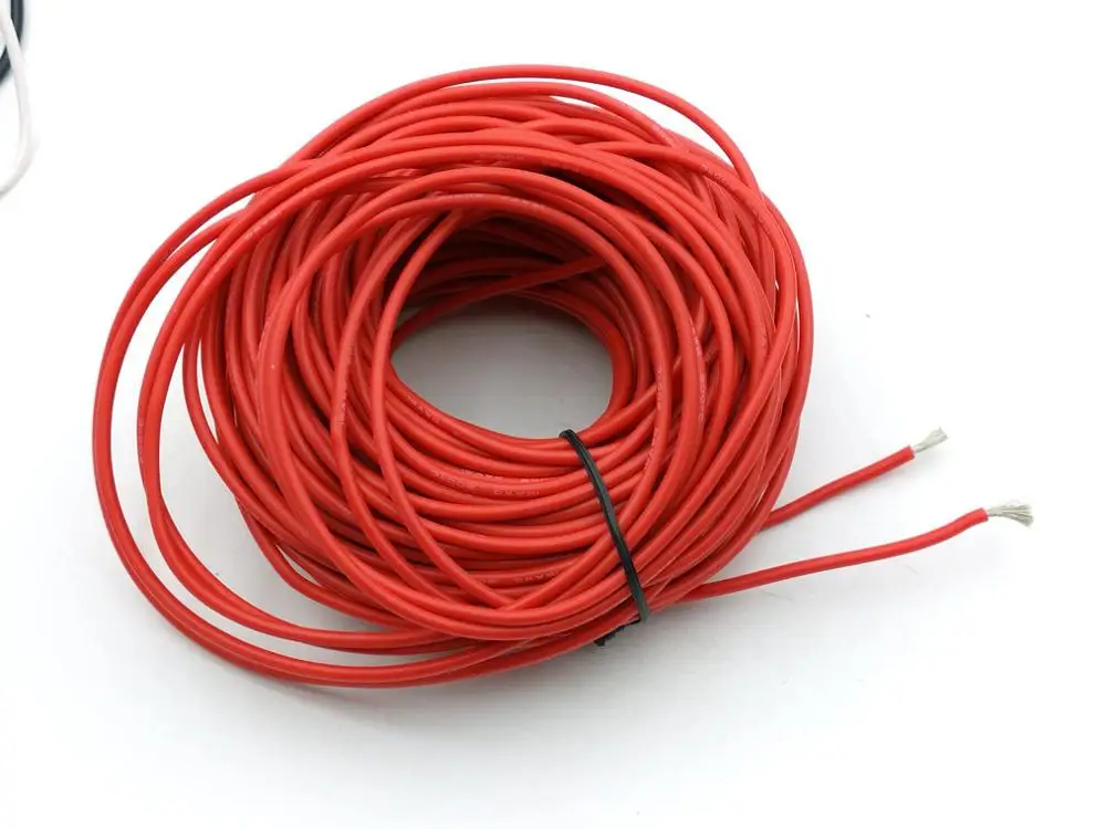 1 Катушка 10 м красная Высококачественная силиконовая проволока 16 AWG Гибкая