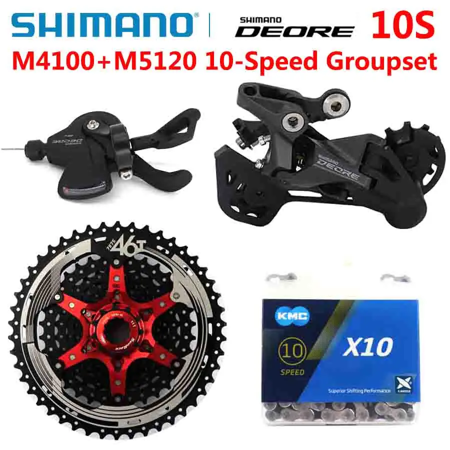 Переключатель передач SHIMANO DEORE M4100 10S механизм управления для горных велосипедов 11