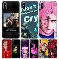 lil peep missing you phone case for iphone 13 12 11 pro max 6 x 8 6s 7 plus xs xr mini 5s se 7p 6p pattern cover coque