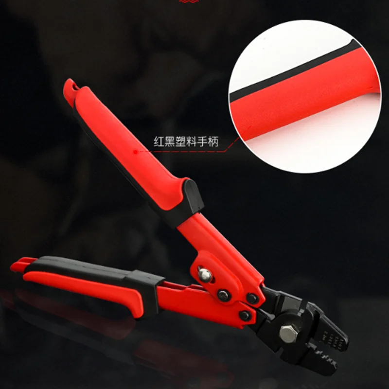 

Steel Wire Crimping Tool Stainless Steel Fishing Pliers Braid Wire Bait Hook Remover Fishing Tackle Cutting Pliers