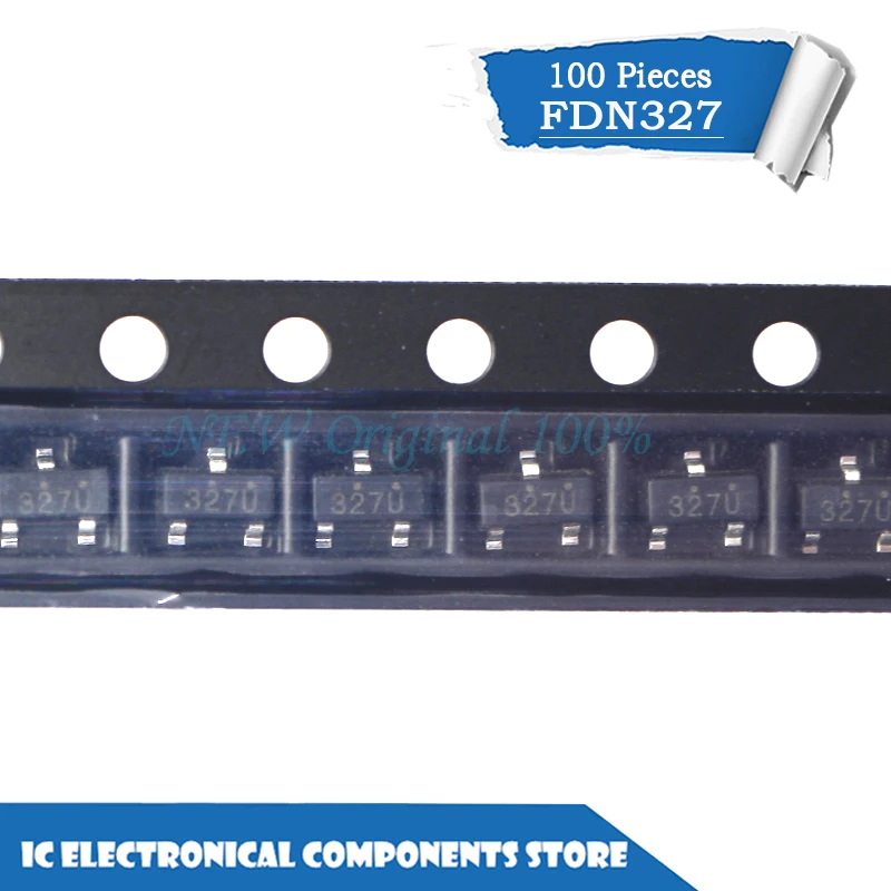 Новый оригинальный FDN327N FDN327 327 SOT 23 IC 100 шт./лот|Пульты ДУ| |