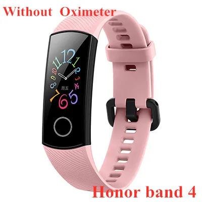 standard band4 Pink Newst huawei Honor Band 5 4 умный Браслет трекер сердечного ритма монитор сна водонепроницаемый цветной сенсорный экран браслет - Цвет: standard band4 Pink