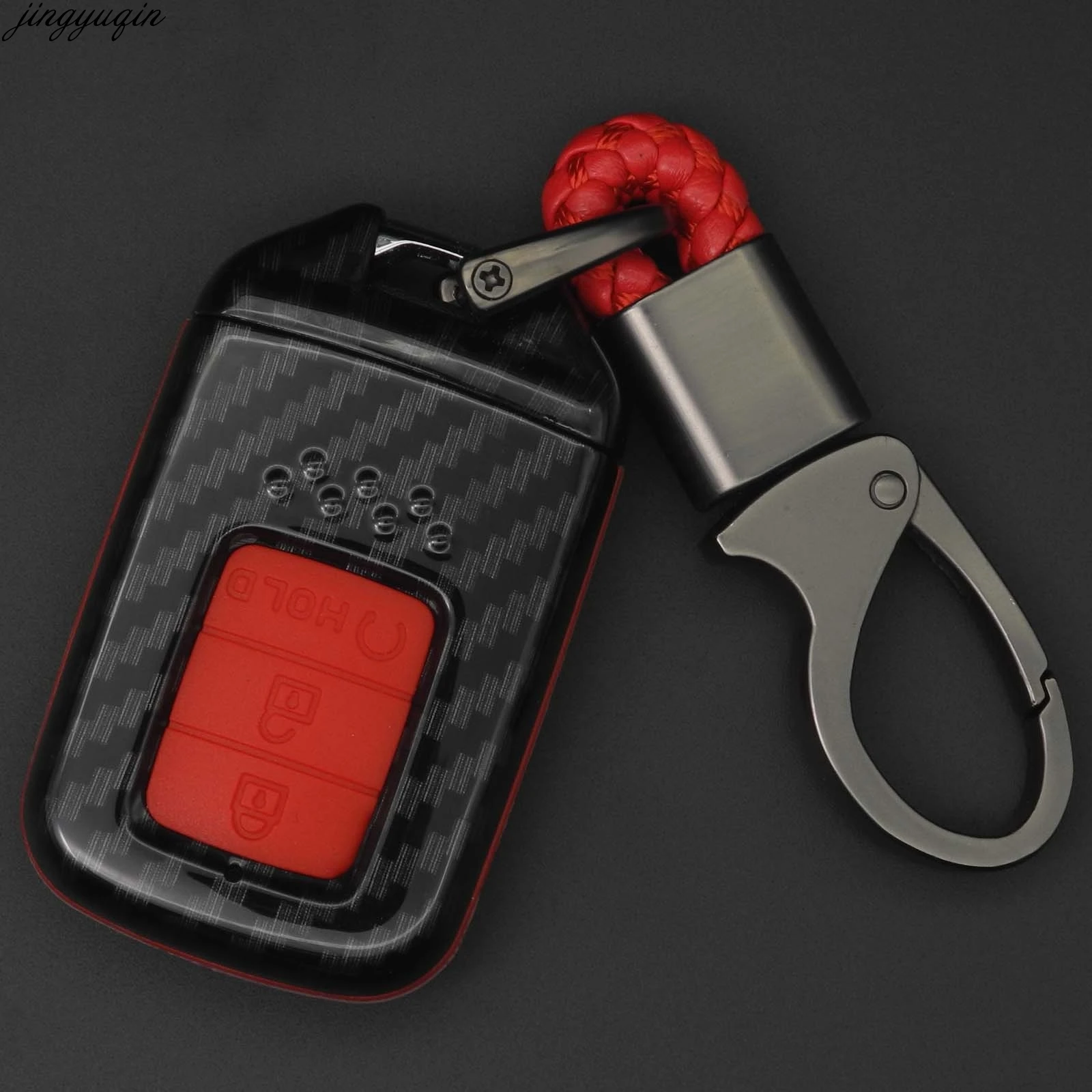 Bilchave 3 кнопки модный карбоновый Автомобильный ключ чехол для электронный