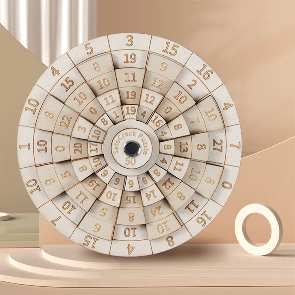 

Mathematical Turntable Board Game Wooden Gift for Teenagers Children Adults