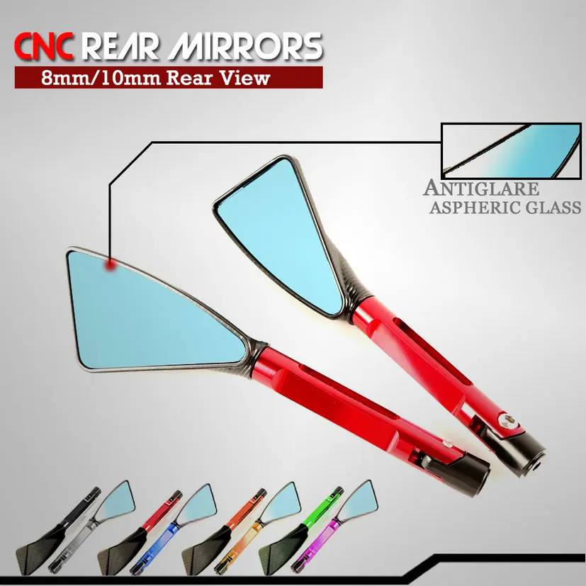 Алюминиевое мотоциклетное зеркало с ЧПУ Аксессуары для мотоцикла треугольное