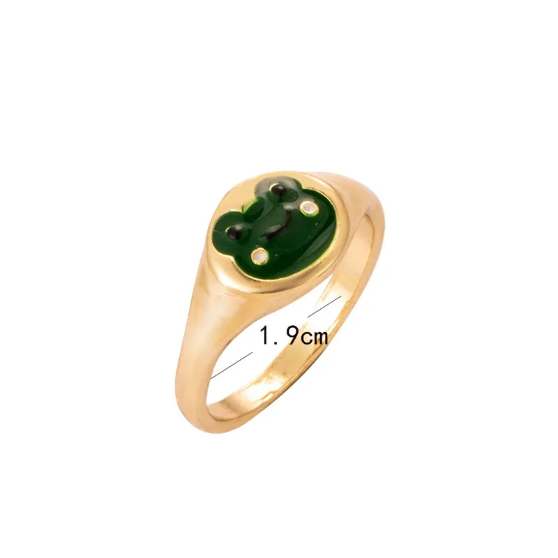 Женское кольцо с лягушкой изящное из сплава в Корейском стиле ретро | Украшения и