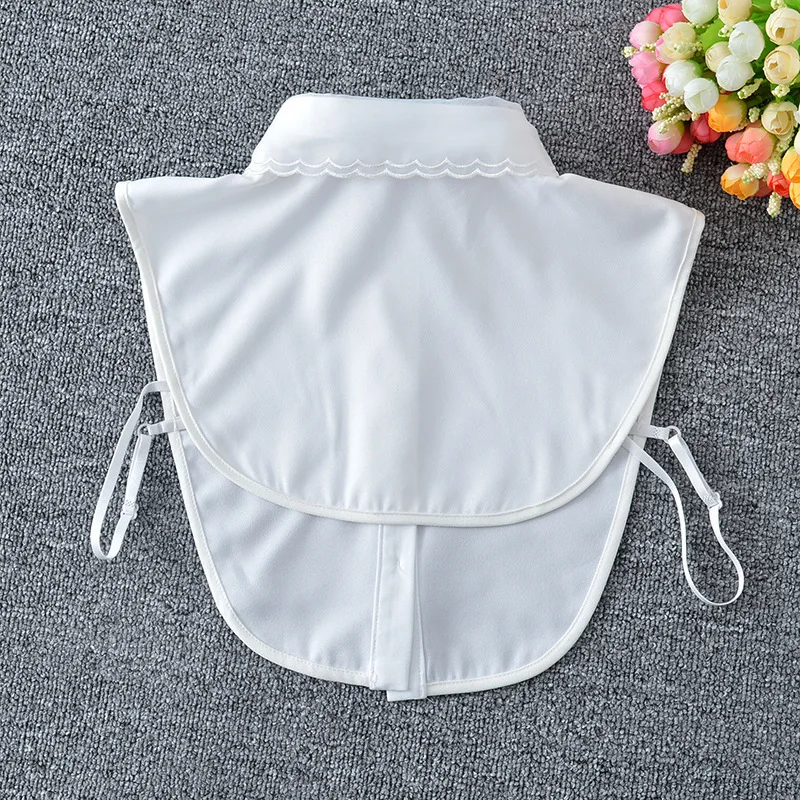 Linbaiway женские рубашки с цветочной вышивкой ложный воротник повседневная женская