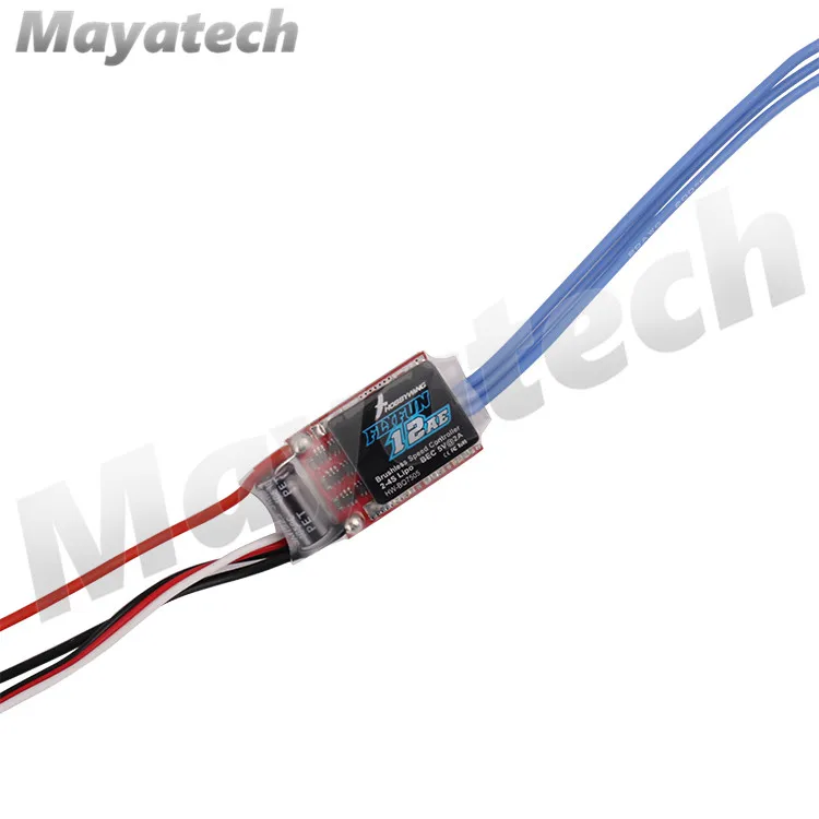 HOBBYWING товар! Щеточный электронный регулятор скорости Hobbywing FlyFun серии 12A 2-4S Электрический Скорость контроллер ESC FlyFun-12AE для RC 3D F3P
