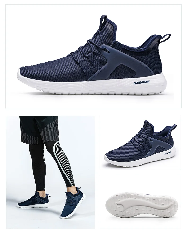 ONEMIX Unisex Sock Walking Shoes Light Weight Slip-on Sandals Knitted Breathable Mesh Athletic Casual Shoes Walking Sneakers