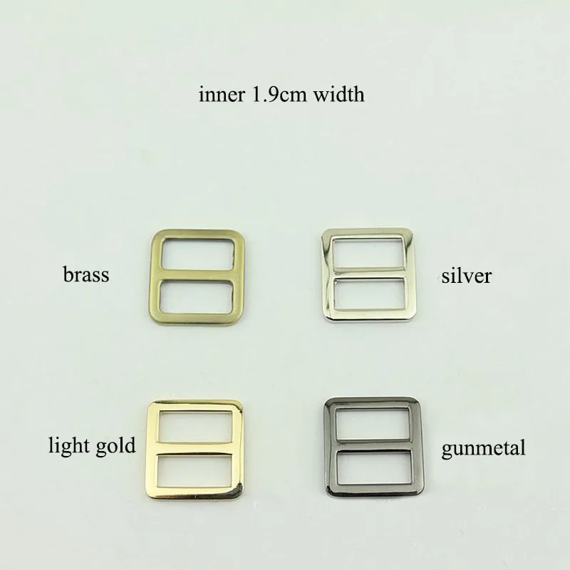 30Pcs Diecast 19mm Tri-Glide Slider Adjust Metal Buckles for Backpack Web Strap DIY Bag Belt Leather Craft Handbag Accessory