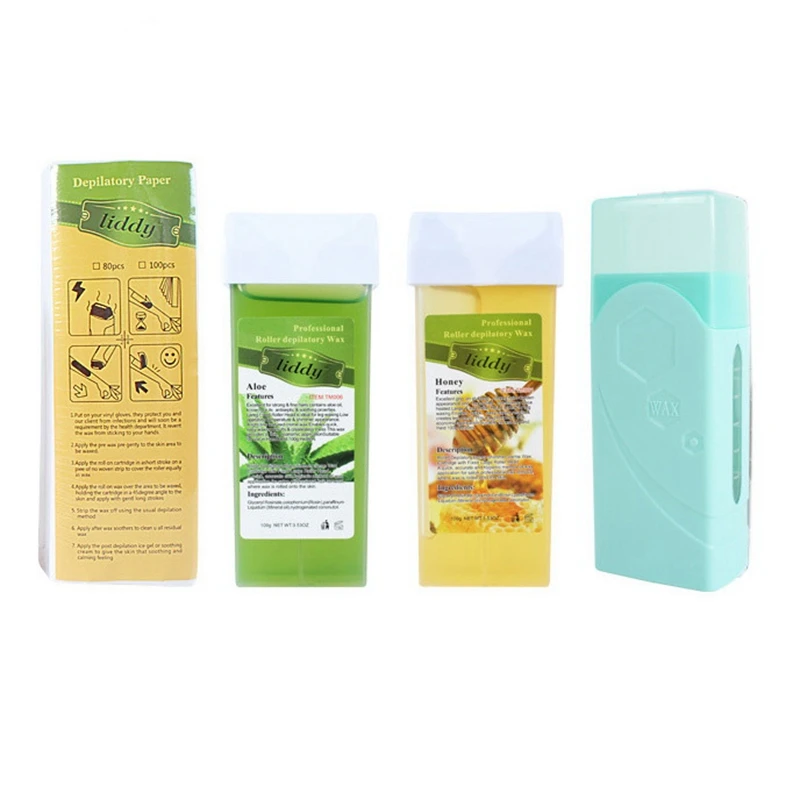 

Roll-on Cartridge Waxing Paraffin Epilator Wax Heater Mini SPA Kit Waxing Paper Wax Heater Machine