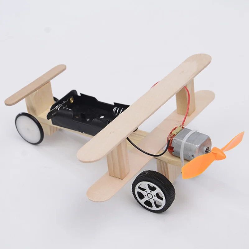 

Детская техника «сделай сам» маленькое производство Электрический самолет изобретение студенческий научный эксперимент ручной материал игрушки для детей