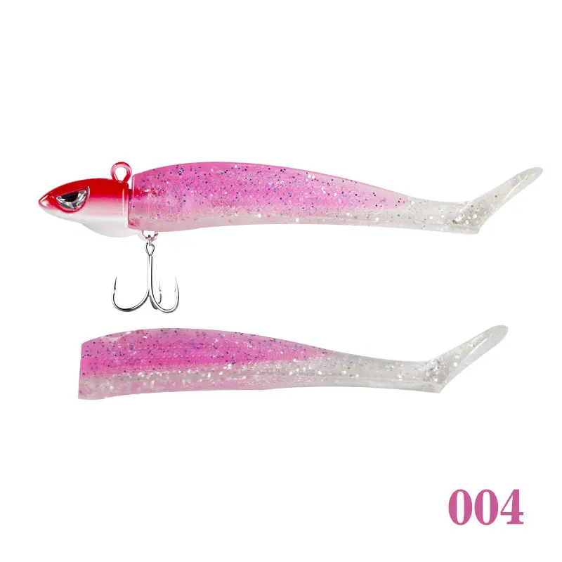 black minnow 004 Приманка для рыбалки hunthouse,, черная, свинцовая, джиг-головка, мягкие воблеры, силиконовые приманки, 120 мм, 21,8 г, светильник, палка для ночной рыбалки, бас - Цвет: black minnow 004