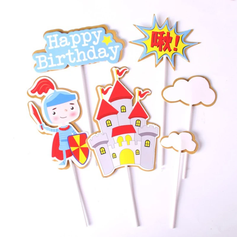 Милый Маленький принц детский Топпер для торта С Днем Рождения свадебные