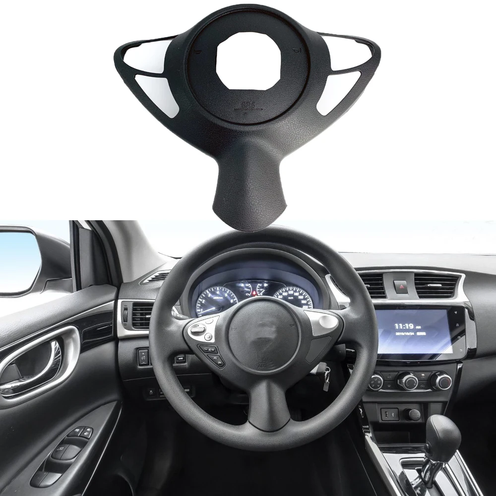 Крышка руля для с роговыми кнопками ABS черный цвет крышка водителей nissan Bluebird Sylphy