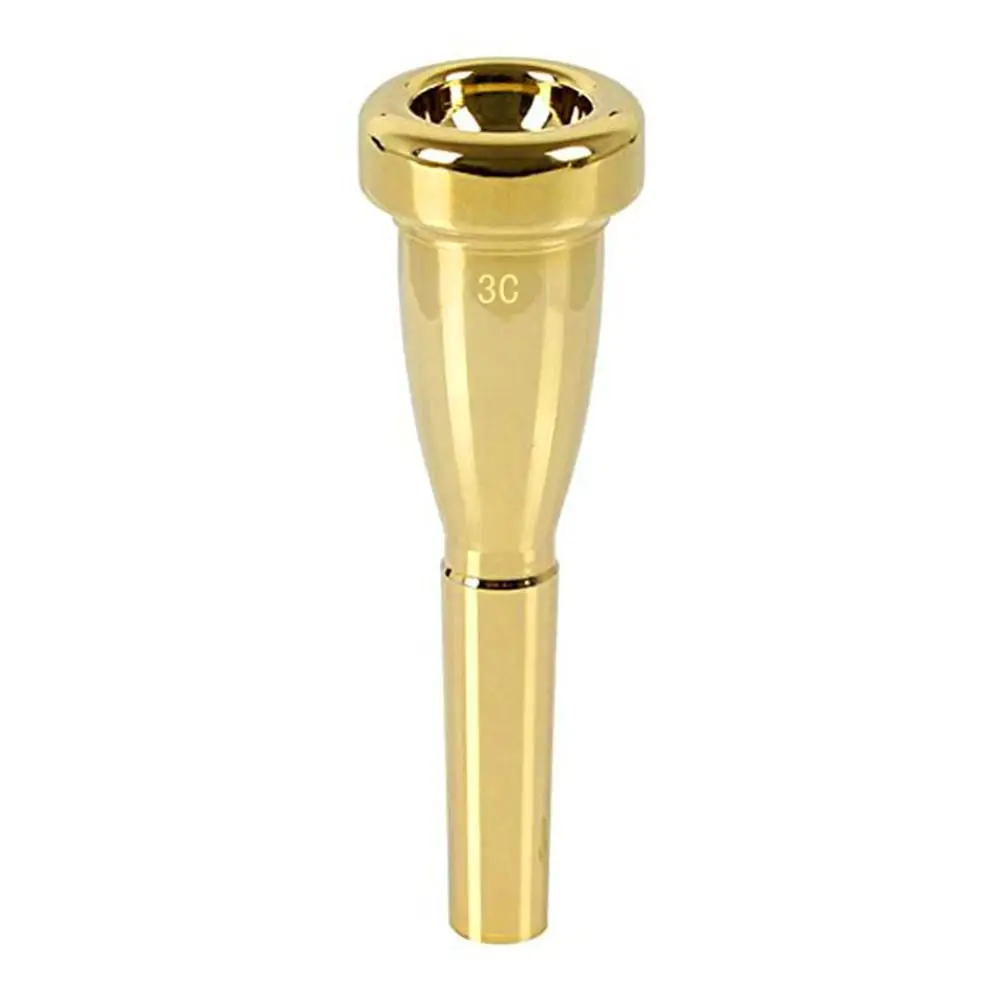 3C 01 gold Труба для силового тренера, железный мундштук, серебро, для саксофона, рога, тромбон, туба, французский рог, аксессуары - Цвет: 3C 01 gold