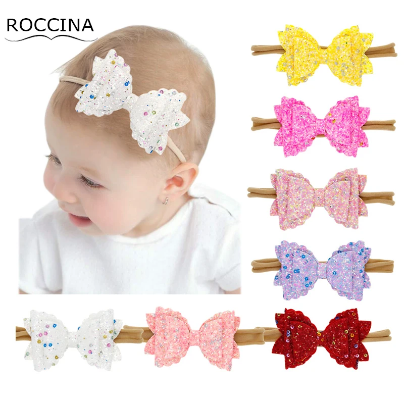 

Gillter Bow Hair Clip Baby Hairpins Princess Hair Accessories Girl Hair Bow Infants Headwear Shinny Children Hairclips Barrettes
