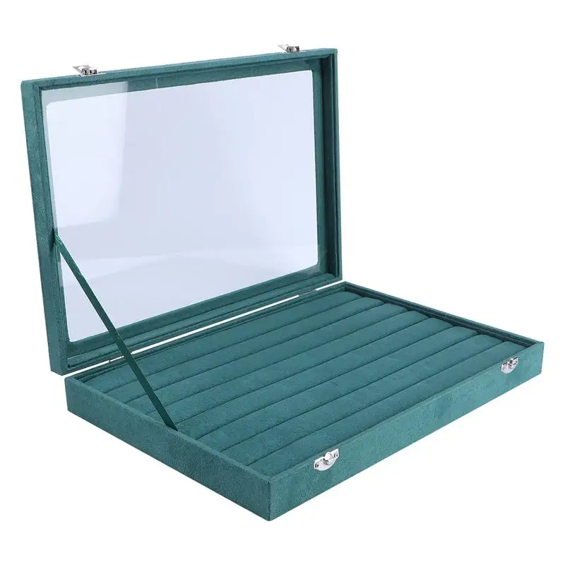 

1Pc Lint Jewelry Box Rings Storage Box Fashion Jewelry Organizer Holder