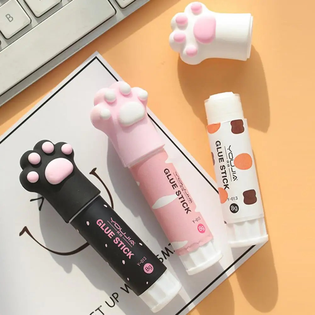 1 шт. милый кот коготь Форма твердый клей карандаш эльмеры прекрасный Канцтовары