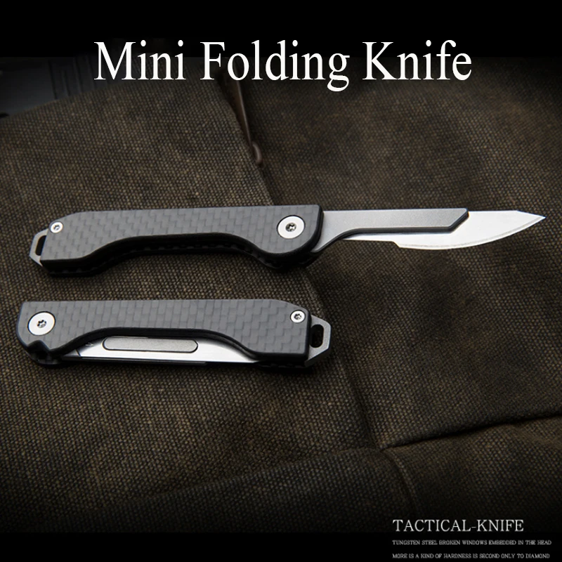 Мини складной карманный нож для выживания Брелок 10 шт. лезвий + 1 ручка из