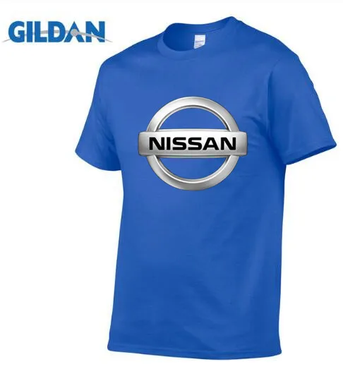 Мужская футболка с коротким рукавом и логотипом Nissan летняя повседневная