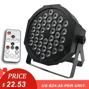 Светодиодный светильник Par s 36x3 Вт, светодиодный светильник для дискотек, RGB-подсветильник ка, контроллер DMX, эффект для небольшого освещения для сцены Paty KTV