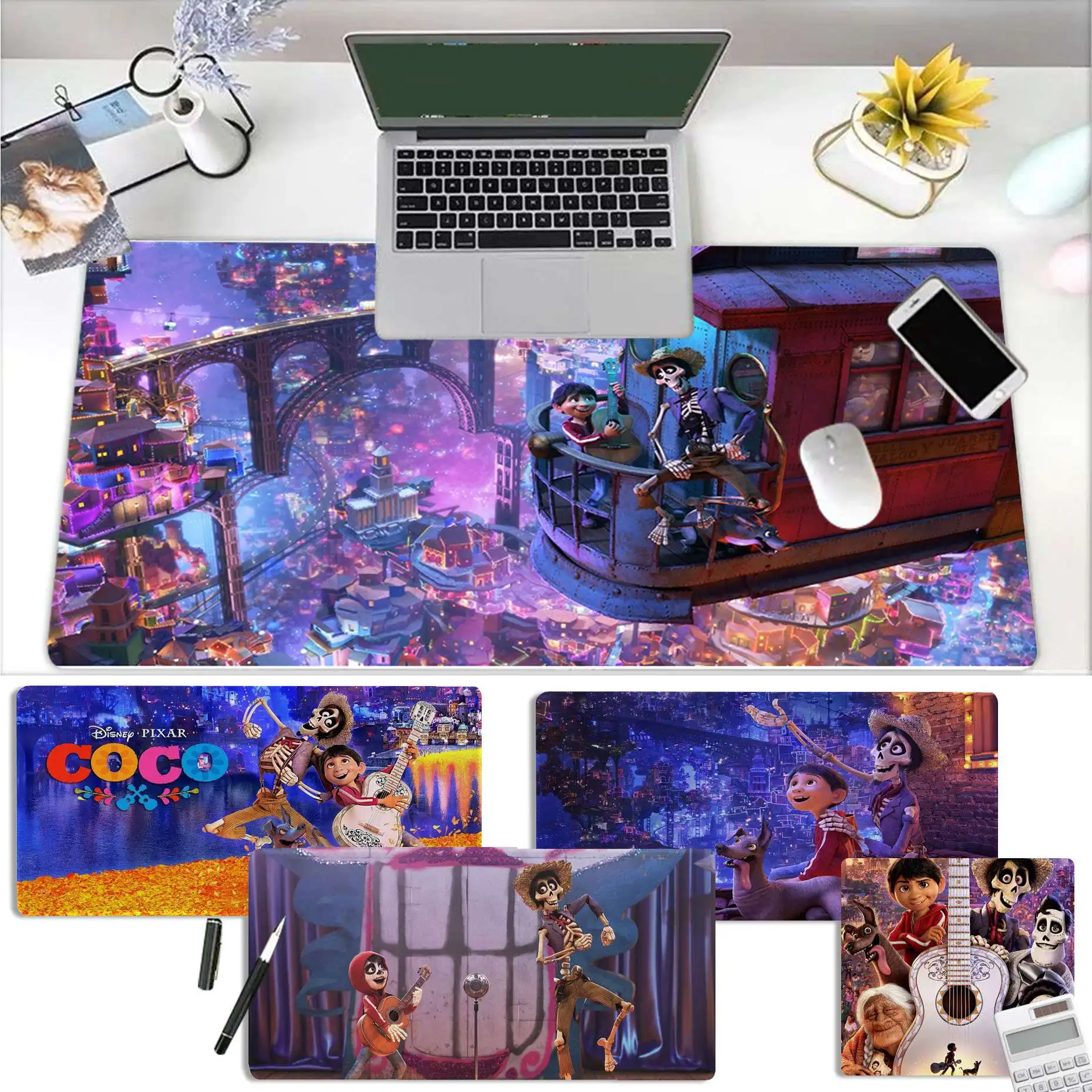 

Disney Coco Movie Hot Sales Customized laptop Gaming mouse pad Size for Desk Mat for CSGO Game Player Desktop PC Computer Laptop