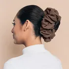 Повязка для волос женская, шифоновая резинка для волос в мусульманском стиле