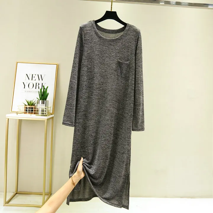Женская ночная рубашка Fdfklak в Корейском стиле на весну и осень свободное платье