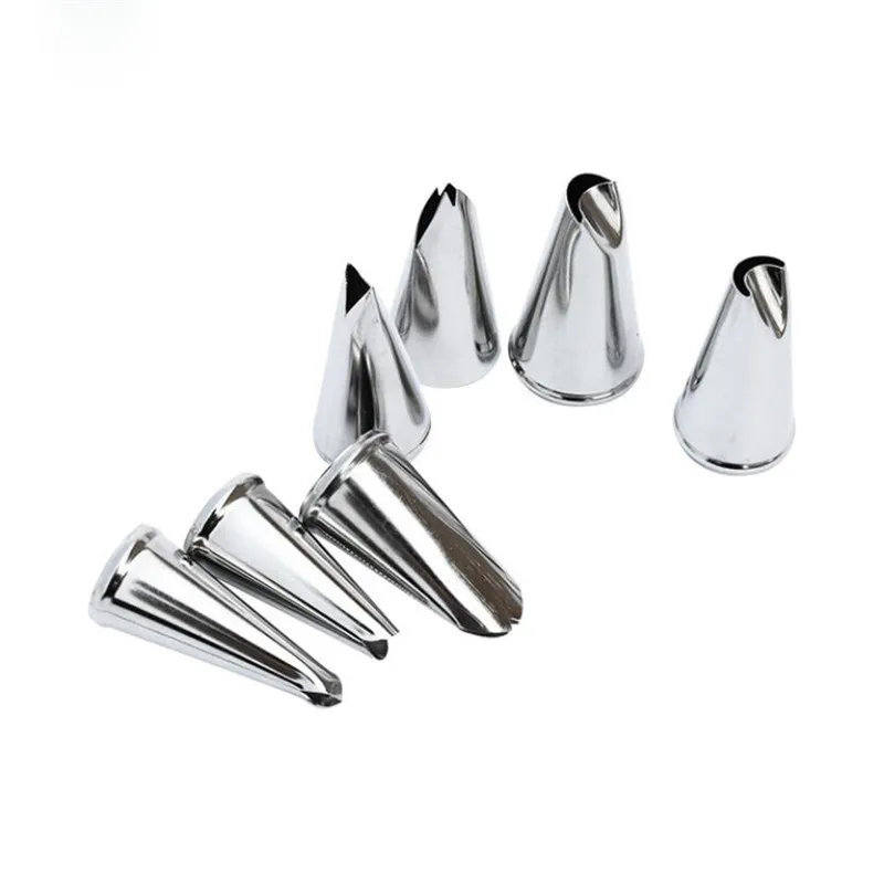 7 шт. Сталь хризантемы листьев розы насадки глазури Кондитерские для украшения