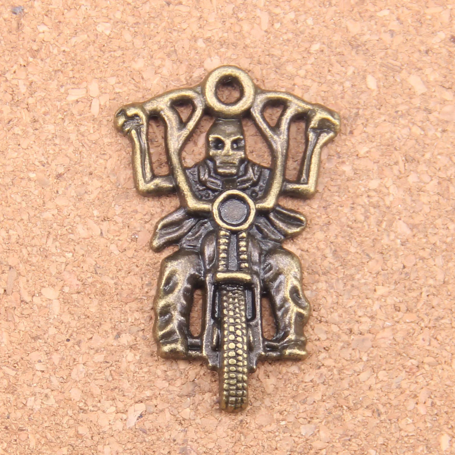 15 шт амулеты Рыцарь смерти мотоцикл 44x28 мм старинные подвески Винтажные