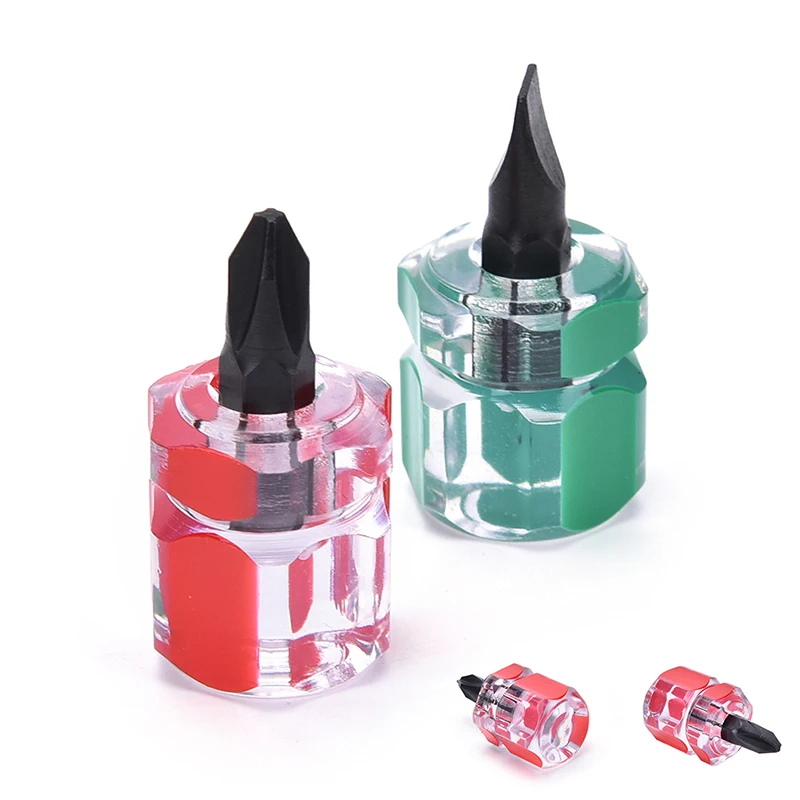 

2Pcs Short Stubby Slotted Screwdriver Sewing Machine Screwdriver Mini Screwdriver Set for Sewing Machine Repair DIY Sewing Tools