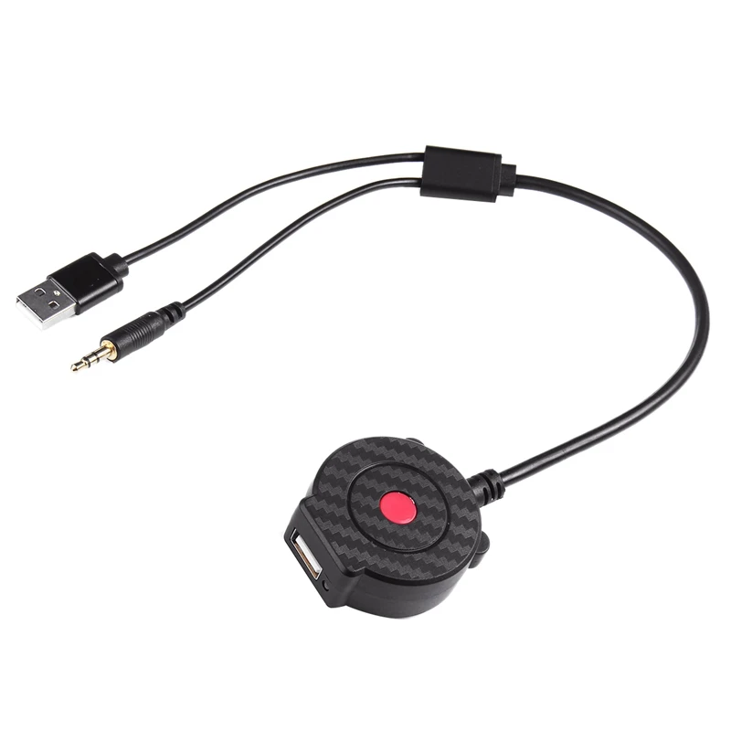 Автомобильный беспроводной Bluetooth модуль o AUX & USB кабель музыкального адаптера для