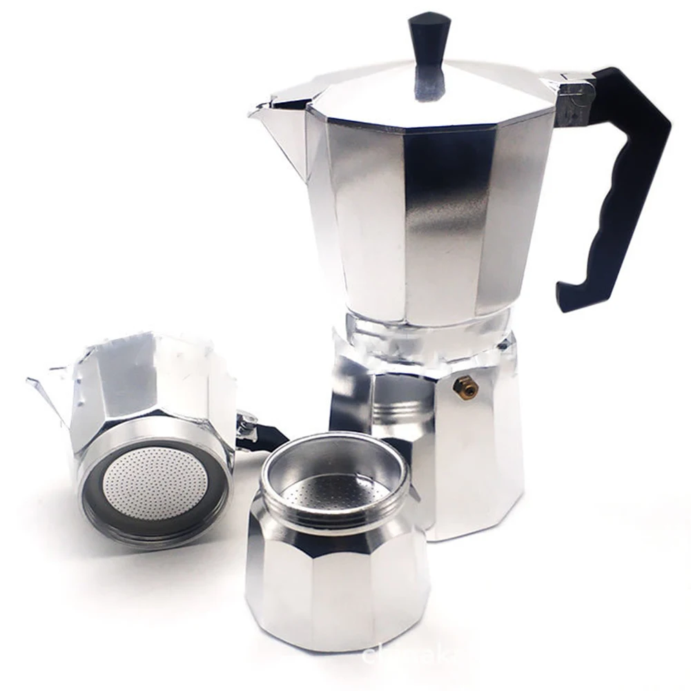 

Aluminum Moka Coffee Maker French Press Stainless Steel Espresso Coffee Machine High Quality Italian Espresso Percolator Stove