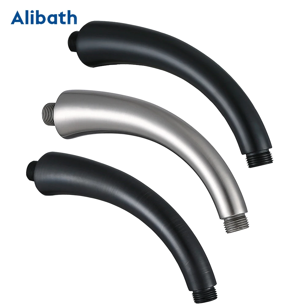 

Wall Mounted & Ceiling Mounted Shower Arm Solid Brass Material Matte Black Bathroom Shower Accessories 3 Choice Free Shipping.