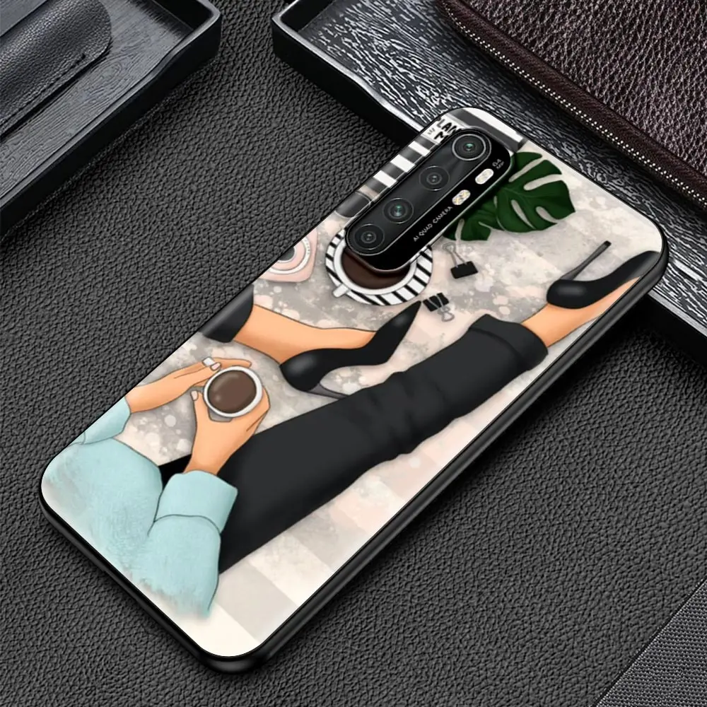

Fashion High Heels Girl Woman Shockproof Silicone Case for Xiaomi Mi 10S Poco X3 NFC 10 10T Note 10 Pro 9T CC9 CC9E Phone Coque