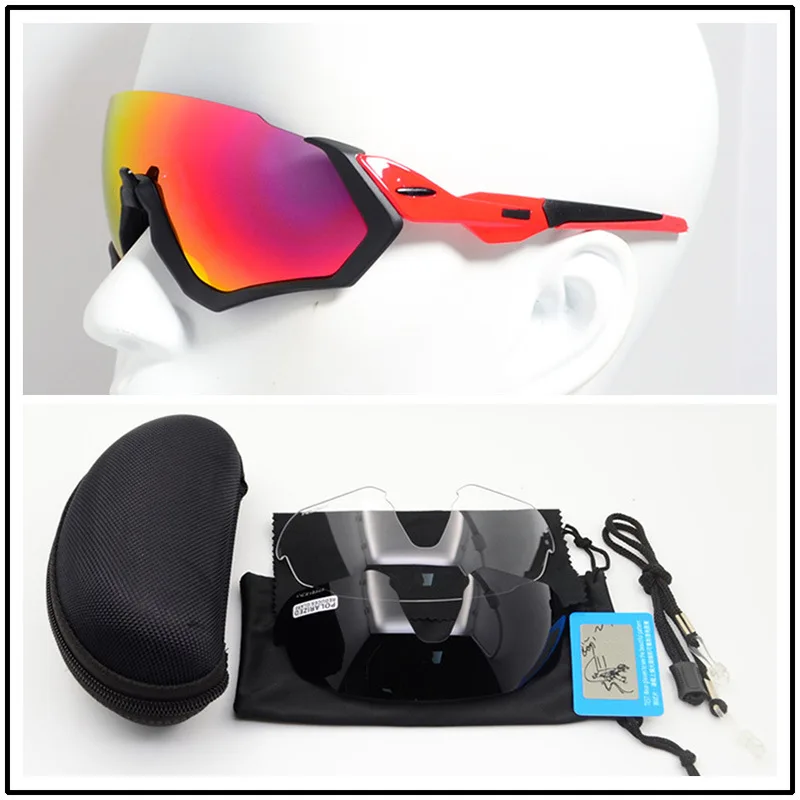 Polarized 3 Lens Для женщин и мужчин Велоспорт Поляризованные 3 линзы очки велосипедные очки для велоспорта Спорт на открытом воздухе бег солнцезащитные очки мотоциклетные Uv400 - Цвет: Polarized 3 Lens