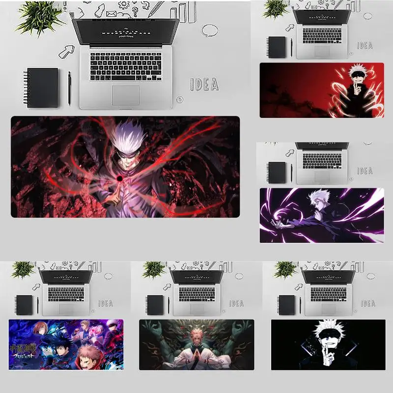 

Игровой коврик для мыши juютсу Kaisen с аниме Gojo Satoru, Настольный коврик, настольные игры, офисные геймерские большие коврики для мыши, Нескользя...