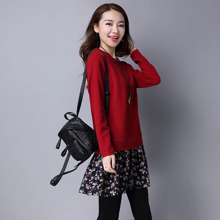 Осеннее модное офисное женское платье трапециевидной формы с натуральным